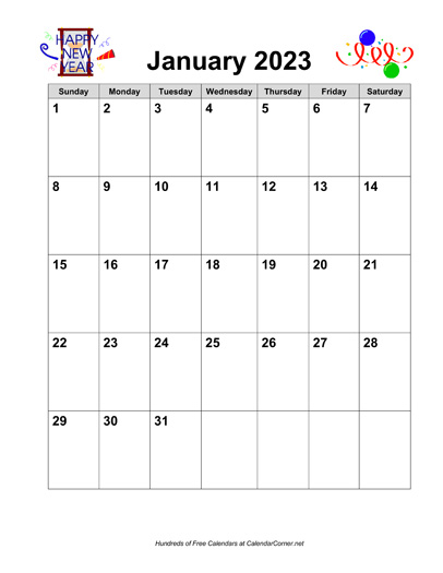 Free 2023 Printable Calendar By Month With Holidays