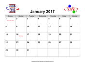 2012 Holiday Graphics Calendar with Holidays, Landscape