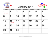 2012 Large-Number Holiday Graphics Calendar with Holidays, Landscape