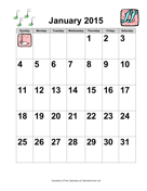 2010 Large-Number Music Calendar