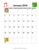 2011 Music Calendar