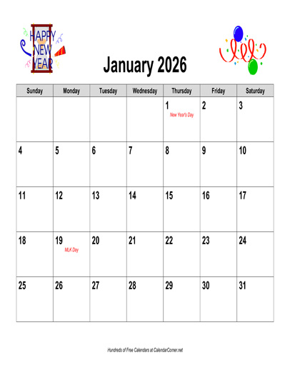 Free 2026 Holiday Graphics Calendar Landscape With Holidays
